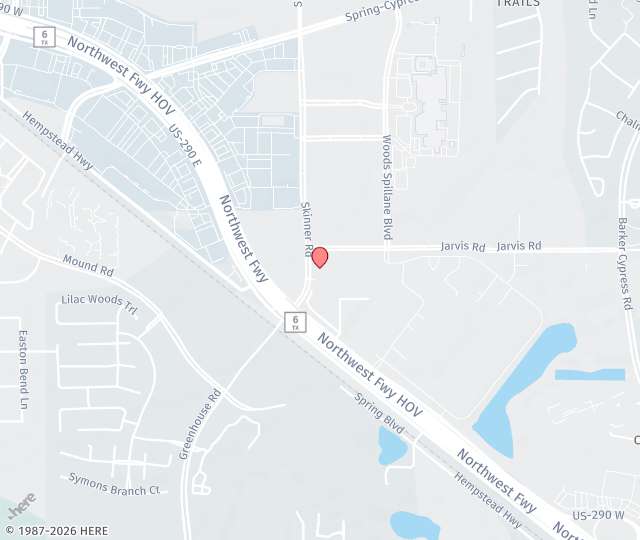 Location Map: 25282 Northwest Freeway, Suite 250 Cypress, Texas 77429