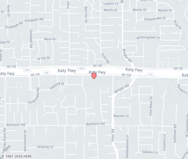 Location Map: 8731 Katy Frwy, Suite 325 Houston, Texas 1211