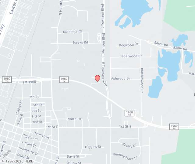 Location Map: 1485 FM 1960 Bypass Rd E, Suite 260 Kingwood, Texas 77339