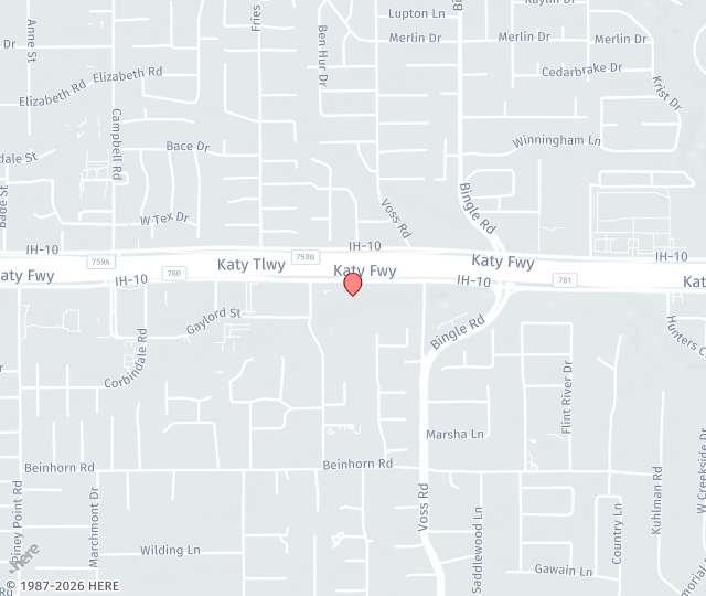 Location Map: 8731 Katy Frwy, Suite 325 Houston, TX 1211
