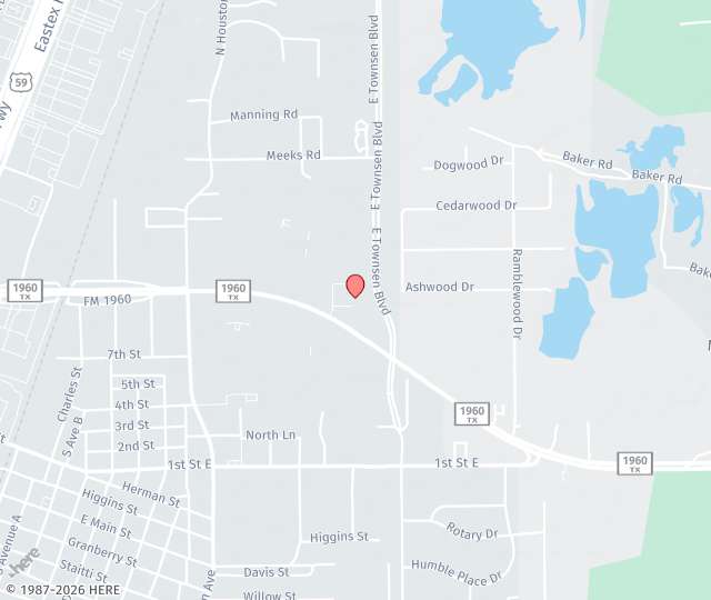 Location Map: 1485 FM 1960 Bypass Rd E, Suite 260 Kingwood, TX 77339